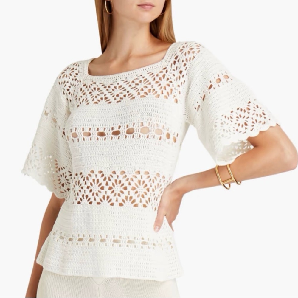 Zimmermann Cassia Crochet Blouse